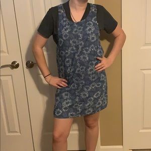 Denim, sunflower dress